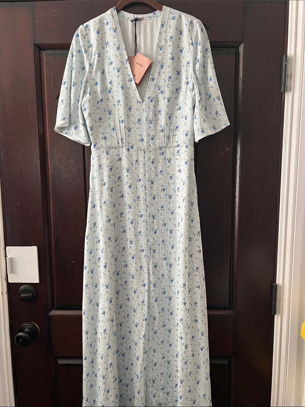 Miu Miu 2021 sable flower maxi   Dress size 40